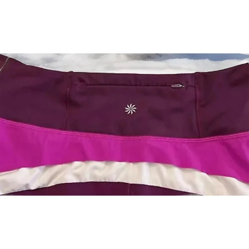 ATHLETA RUNNING FREE COLORBLOCK‎ SHORTS EUC SIZE SMALL EC